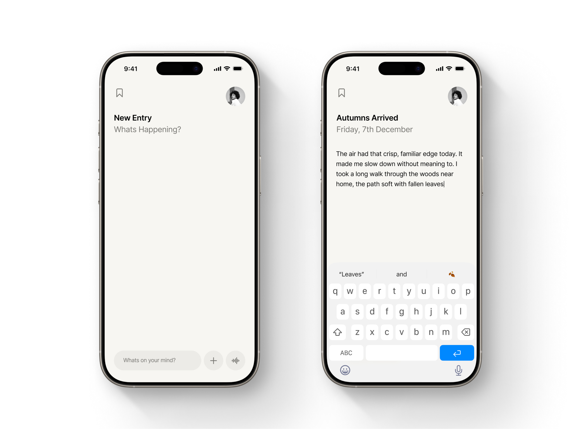 Moments - Journaling App